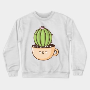 Succulent cactus plant in a mug Crewneck Sweatshirt